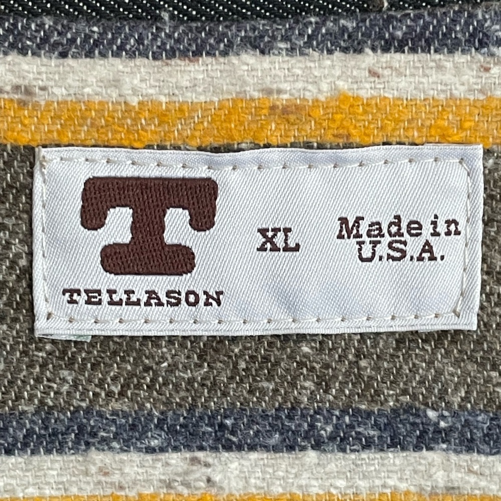 Tellason denim blanket-lined Baker Jacket XL - Picture 8 of 8